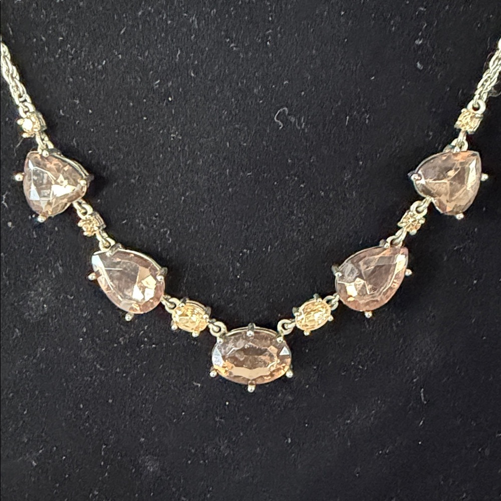 CHICO’s Rope Chain Crystal Statement Necklace